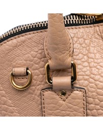 Pre-Loved by Azura Reborn - Pre-Loved Medium Heritage Grain Check Embossed Orchard Bowling Bag