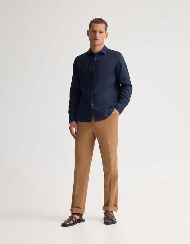 Oxford - Copper European Linen Shirt