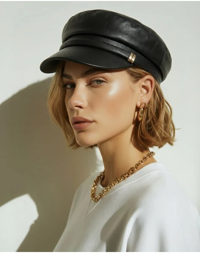 Mossée - Isla PU Leather Hat