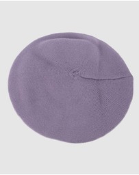 Max Alexander - European Made Purple Soft Wool Beret