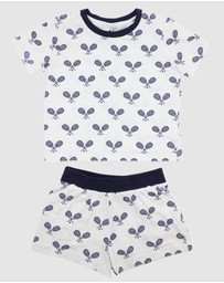 Sant And Abel - Kids Tennis Navy Short PJ Set