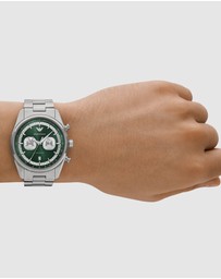 Emporio Armani - Silver Tone Chronograph Watch