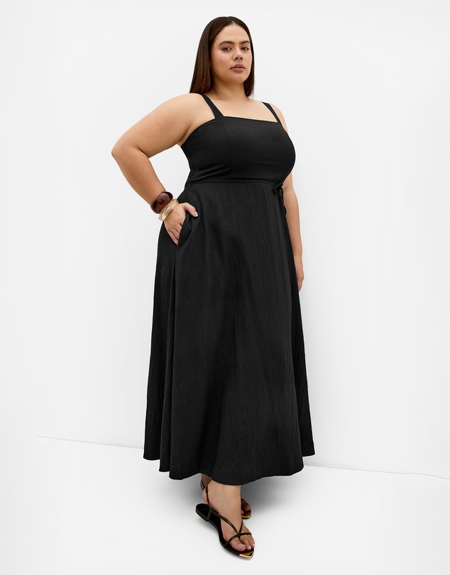 City Chic - Plus size Collins Sleeveless Maxi Dress - black