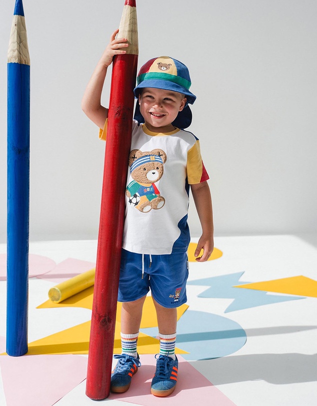 Huxbaby - Hux Back to Kinder Colour Block Hat - Babies-Kids