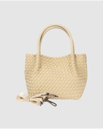Chuchka - Woven Neoprene Mini Winona Tote Beige