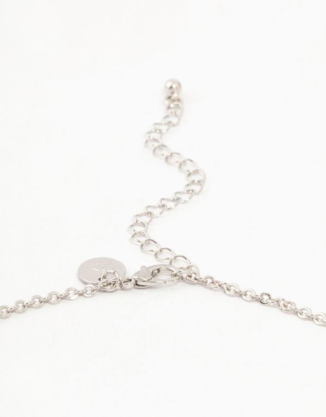 Lovisa - Silver Cubic Zirconia Vine Y-Necklace