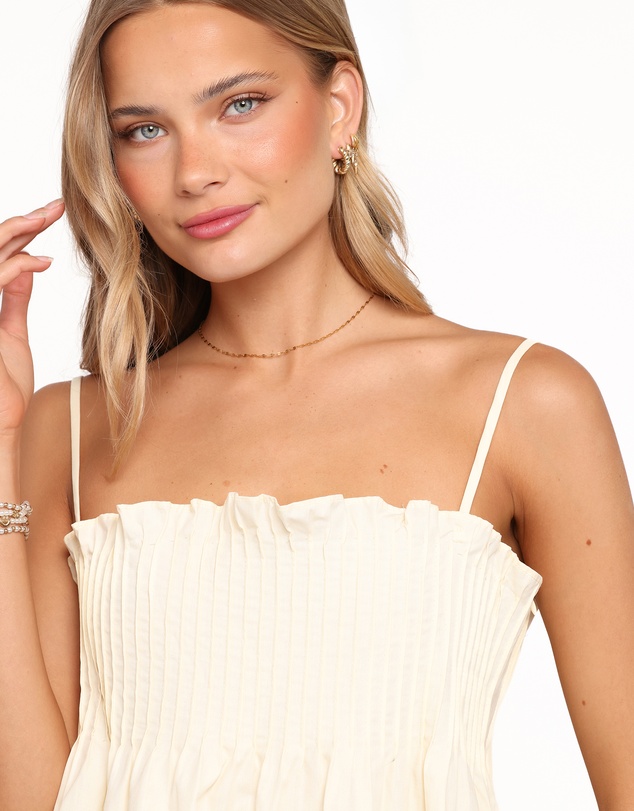 Petal & Pup - Carson Pleated Top - Butter Yellow