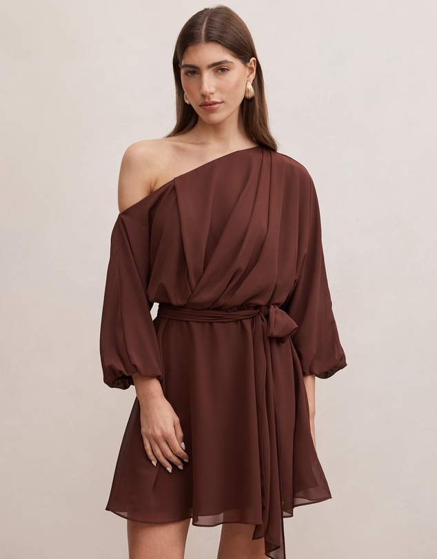Forever New - Samantha Tipped Draped Mini Dress