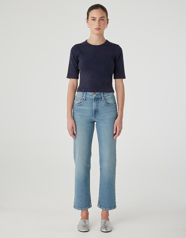 Nobody Denim - Panelled Rib T-Shirt