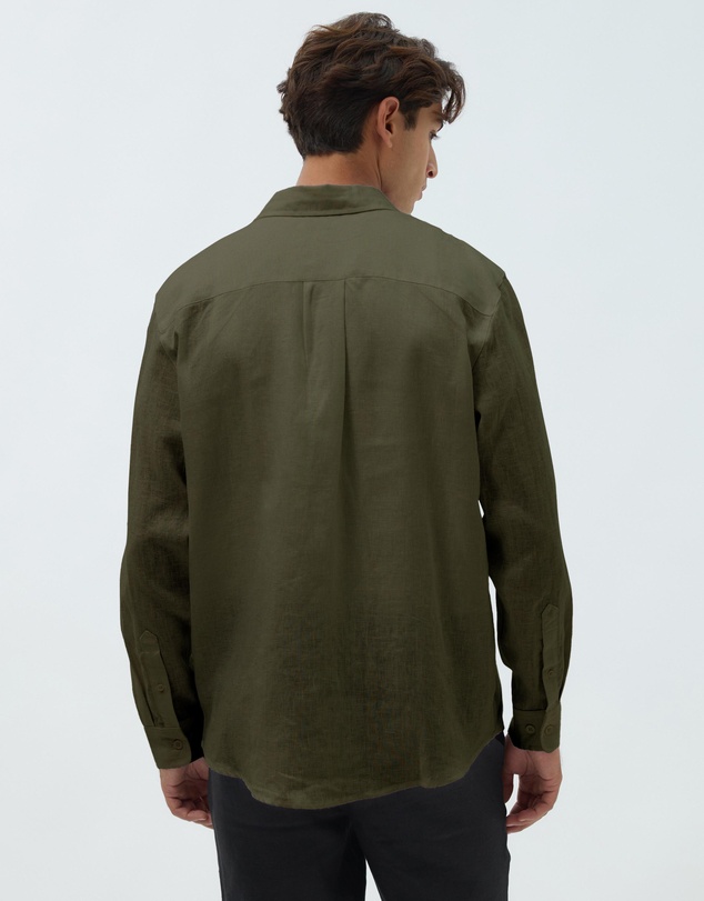 AERE - Resort Linen LS Shirt