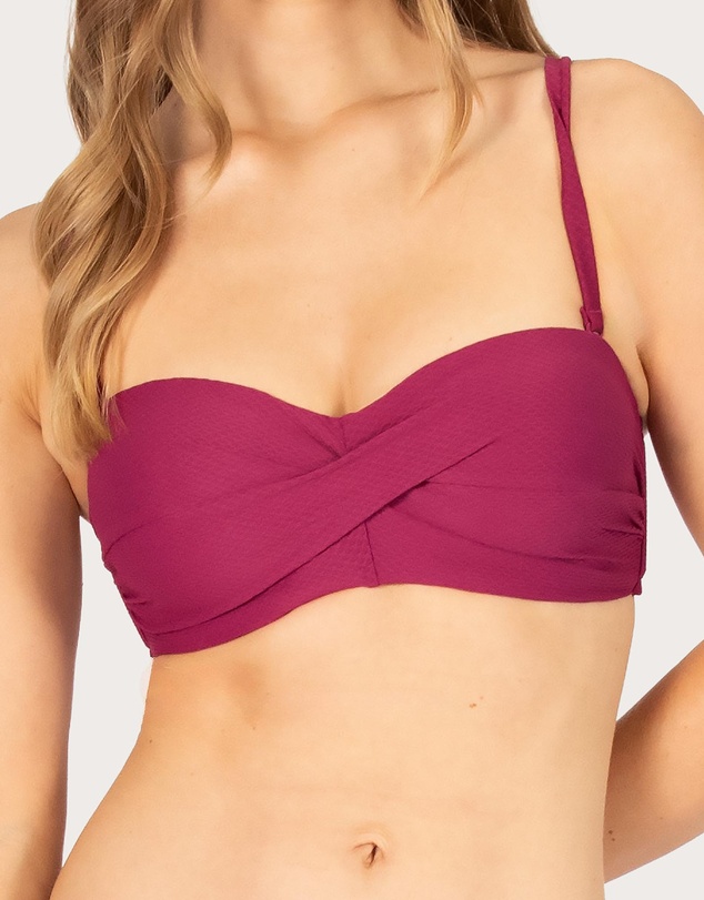 Baku Swimwear - Rococco D/DD Cup Bandeau Bikini Bra Top
