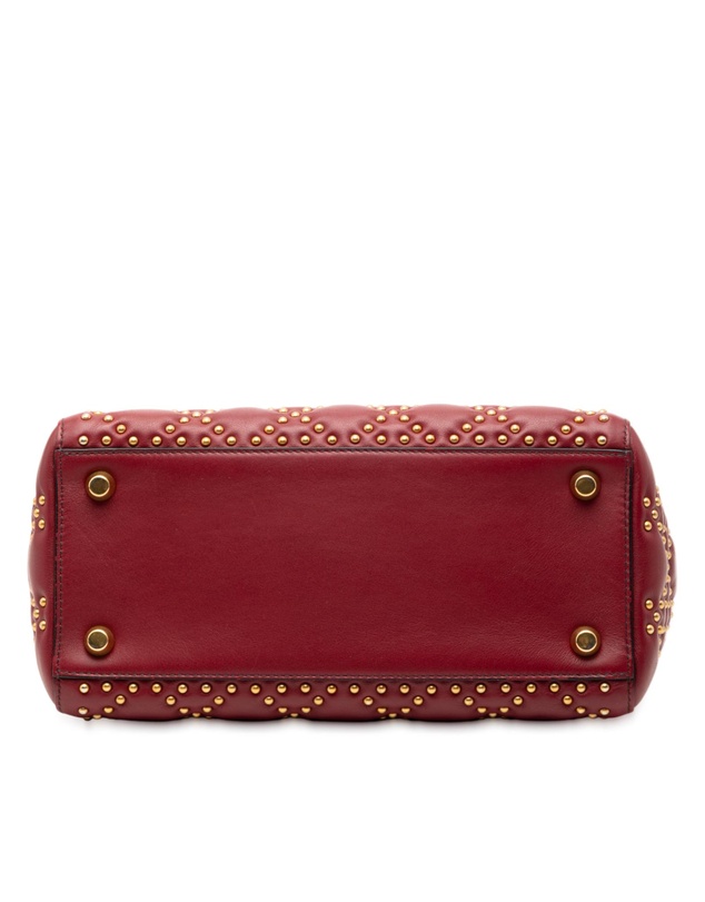 Pre-Loved by Azura Reborn - Pre-Loved Medium Lambskin Cannage Studded Supple Lady Dior