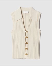 & Other Stories - Rib-Knit Collar Tank Top