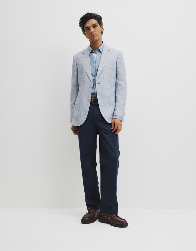 Country Road - Regular Fit Linen Chambray Jacket