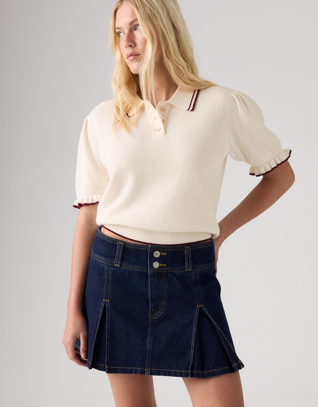 Levi's - Inverted Pleat Mini Skirt