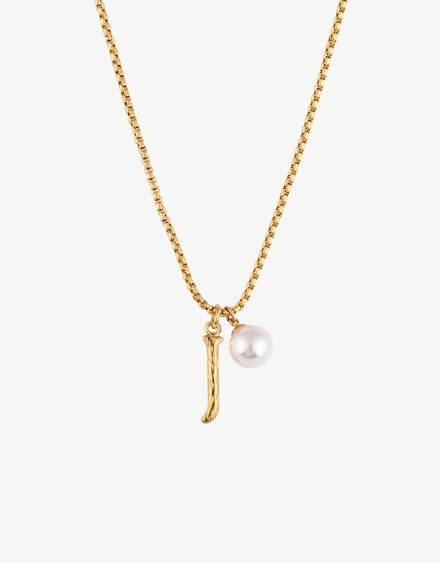 Zahar - Pearl Letter J Necklace