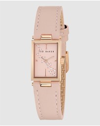 Ted Baker - Lileey Rose Gold-Tone Nude Pink Leather Watch