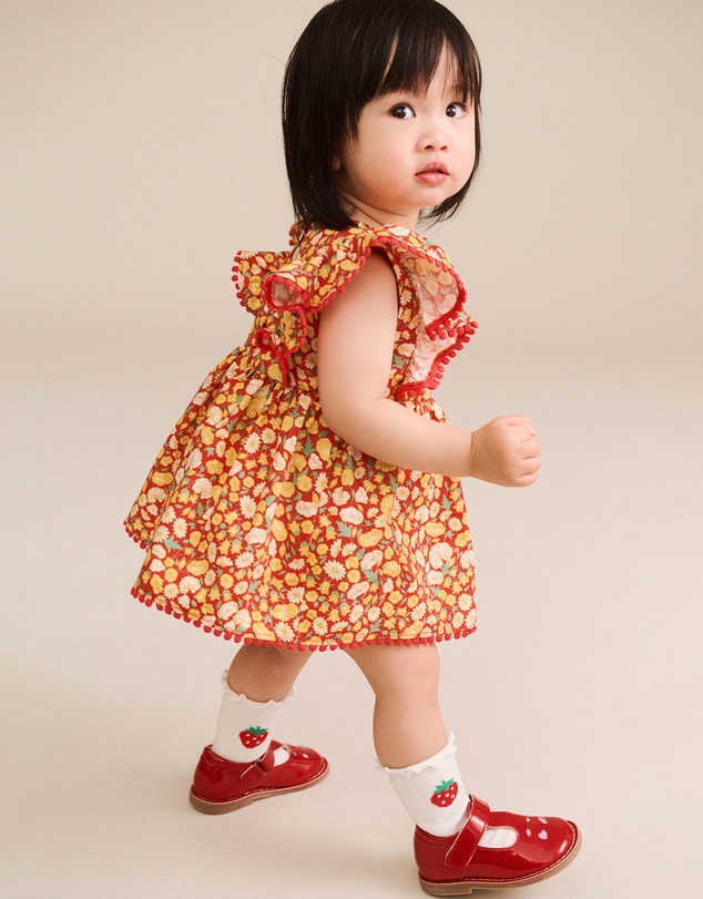 Huxbaby - Nautical Floral Dress With Bloomer