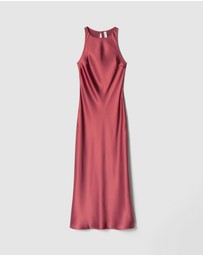 & Other Stories - Sleeveless Satin Midi Dress