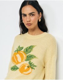 AERE - Citrus Intarsia Knit Jumper