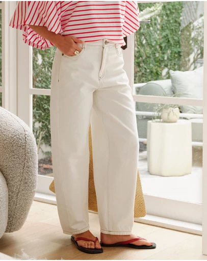 Ceres Life - Leah Tapered Barrel Jean