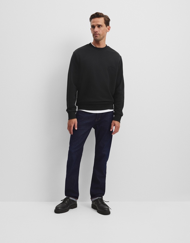 Country Road - Australian Cotton Embossed Logo Crew Neck