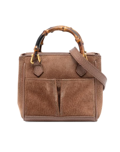 Pre-Loved by Azura Reborn - Pre-Loved Mini Suede Bamboo Satchel