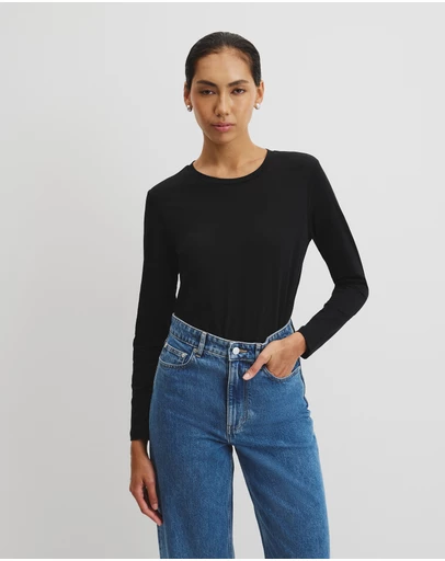 Country Road - Australian Good Earth Cotton Textured Slub T-shirt