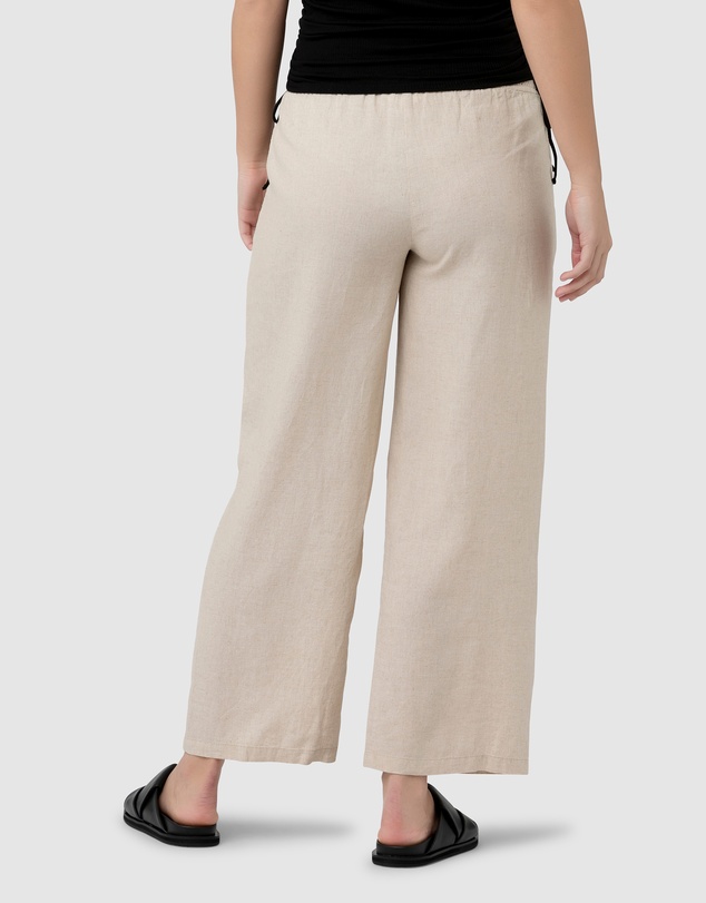 Ripe Maternity - Indi Wide Leg Linen Pant