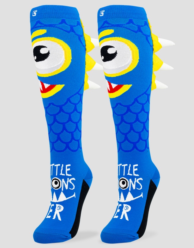 Crazy Skates - Crazy Socks Monster Blue Knee-High Socks