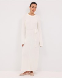 Calli - Iris Long Sleeve Knitted Maxi Dress