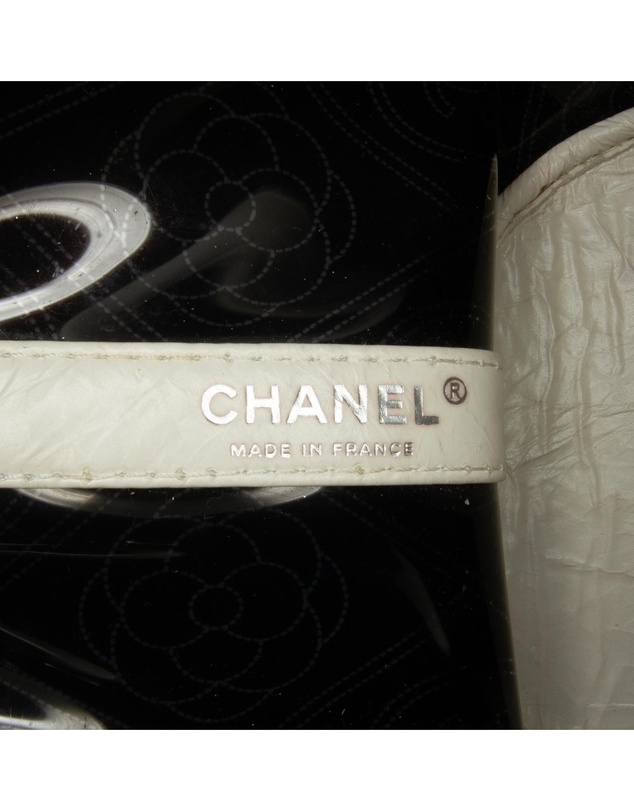 Pre-Loved by Azura Reborn - Pre-Loved Crumpled Calfskin PVC Camellia Bucket