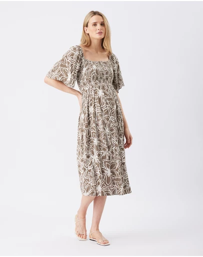 Ripe Maternity - Alona Shirred Dress
