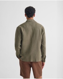 Oxford - Adem Linen Zip Bomber