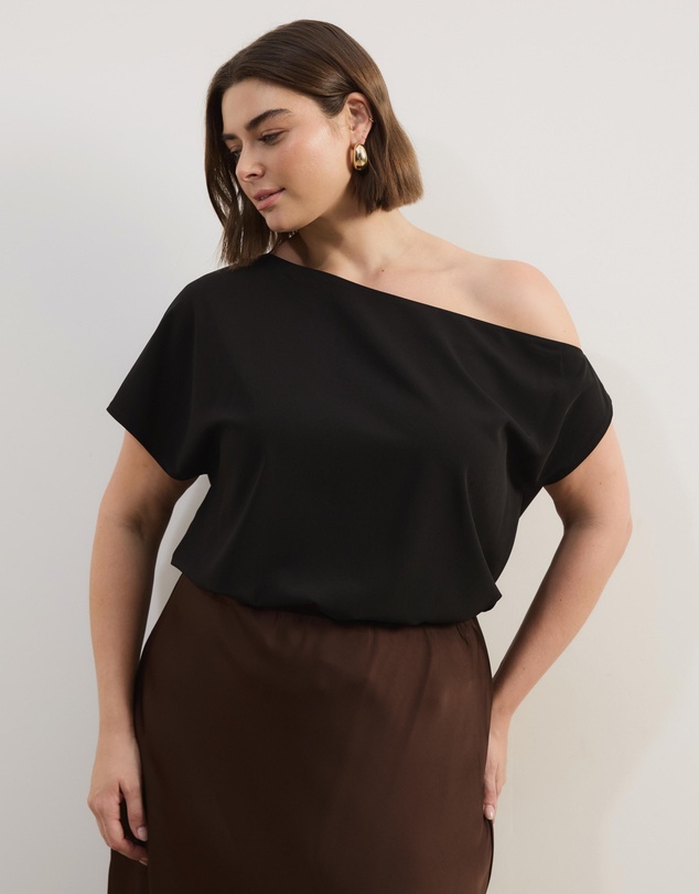Atmos&Here Curvy - Willow Off Shoulder Top