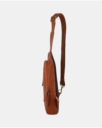 Pierre Cardin - Pierre Cardin Men's Leather Sling Bag