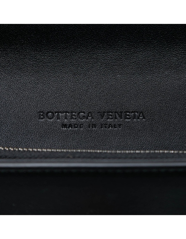 Pre-Loved by Azura Reborn - Pre-Loved Karung Trimmed Knit Intrecciato Knot Clutch On Chain