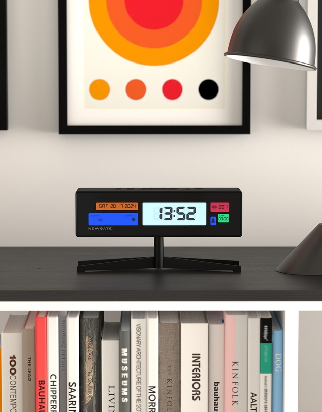 Newgate - Newgate Supergenius Lcd Alarm Clock Matte Black