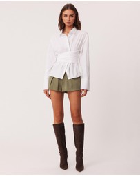 SNDYS - Teigan Cinched Button Shirt