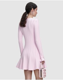 Self Portrait - Trim Knit Mini Dress