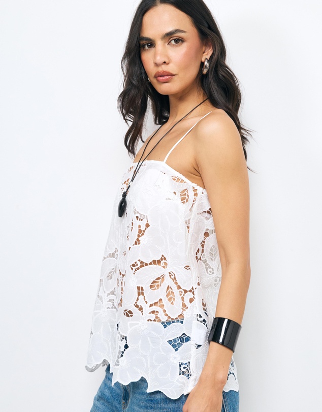 AERE - Evania Lace Tunic Top