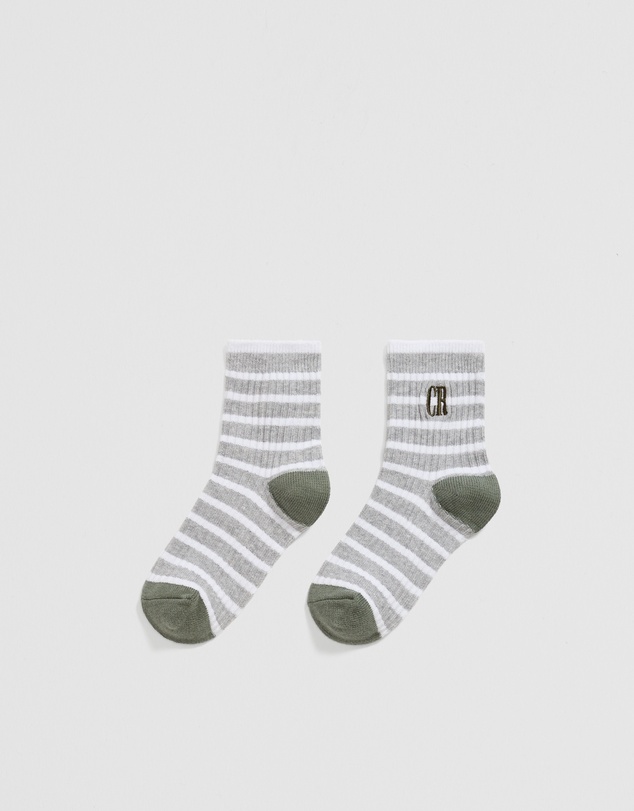 Country Road - Rib Quarter Crew Sock