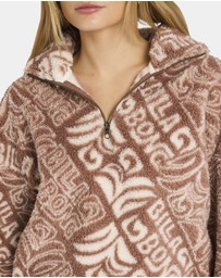 Billabong - Womens Go For It Half Zip Fleece Jumper