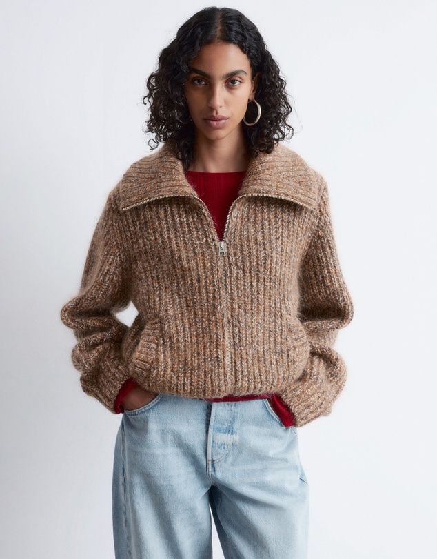 & Other Stories - Knitted Zip-Up Cardigan
