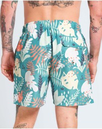 Vacancy Co - Abstract Leaf Swim Short