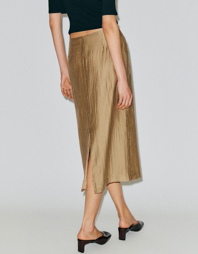 Reformation - Helen Low Waist Midi Skirt