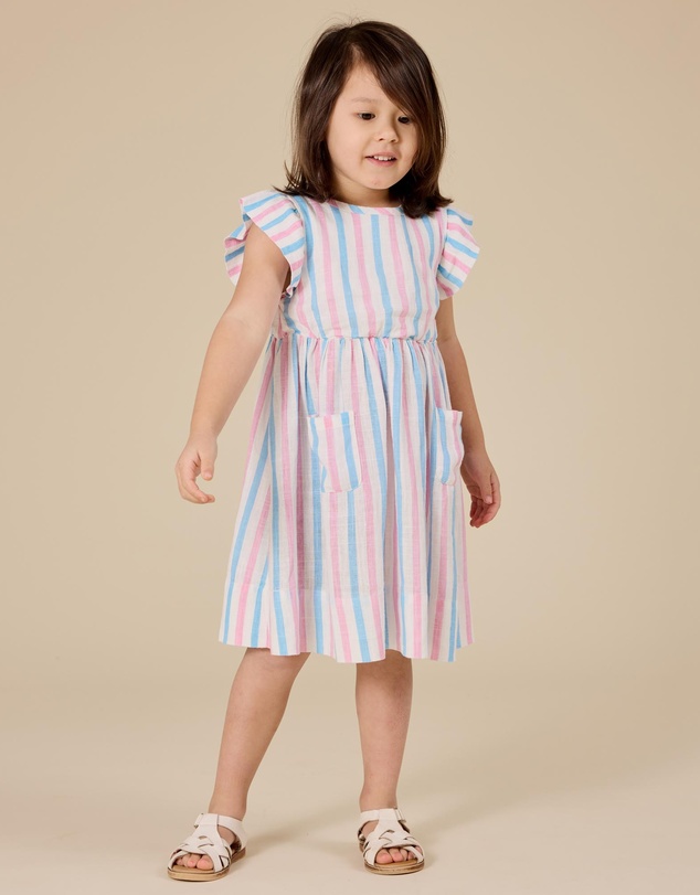 Goldie + Ace - Playtime Stripe Lyla Dress- ICONIC EXCLUSIVE- Babies-Kids