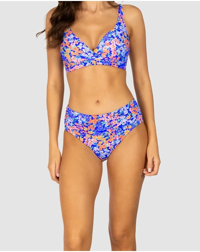 Baku Swimwear - Biarritz Ruched Mid Bikini Bottom