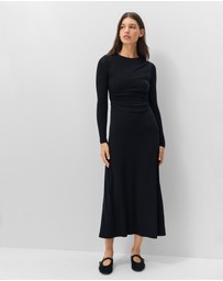 UNISON - Merino Drape Detail Dress