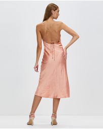 Third Form - Crush Bias Cowl Slip Dress
